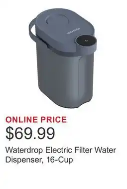 Costco Waterdrop Electric Filter Water Dispenser, 16-Cup offer