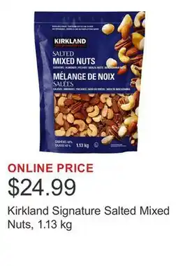 Costco Kirkland Signature Salted Mixed Nuts, 1.13 kg offer