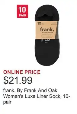 Costco frank. By Frank And Oak Women's Luxe Liner Sock, 10-pair offer