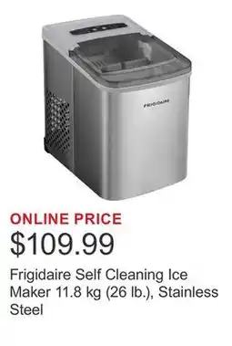 Costco Frigidaire Self Cleaning Ice Maker 11.8 kg (26 lb.), Stainless Steel offer