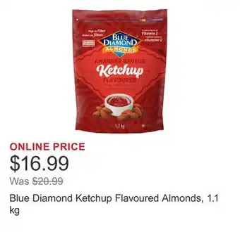 Costco Blue Diamond Ketchup Flavoured Almonds, 1.1 kg offer