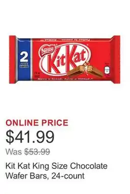 Costco Kit Kat King Size Chocolate Wafer Bars, 24-count offer