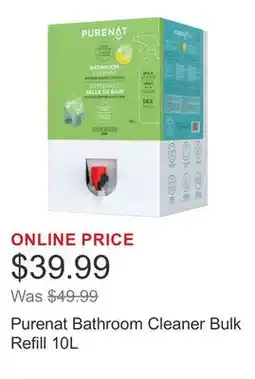 Costco Purenat Bathroom Cleaner Bulk Refill 10L offer