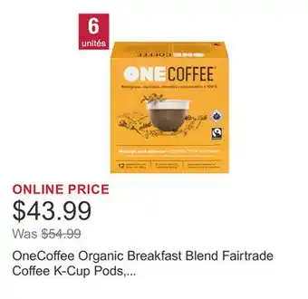 Costco OneCoffee Organic Breakfast Blend Fairtrade Coffee K-Cup Pods, 72-count offer