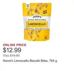 Costco Nonni's Limoncello Biscotti Bites, 794 g offer