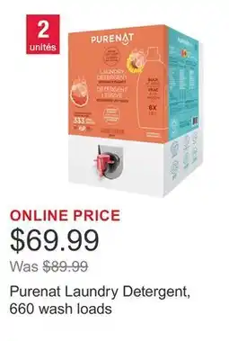 Costco Purenat Laundry Detergent, 660 wash loads offer