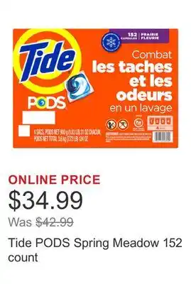 Costco Tide PODS Spring Meadow 152 count offer