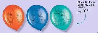 Party City Bluey 12 Latex Balloons, 6-pk offer
