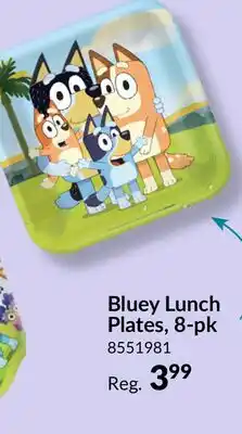 Party City Bluey Lunch Plates, 8-pk offer