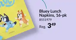 Party City Bluey Lunch Napkins, 16-pk offer