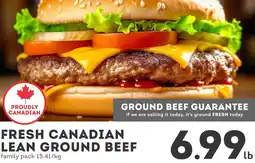 IGA Fresh canadian lean ground beef offer