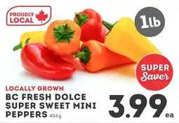 IGA Locally grown bc fresh dolce super sweet mini peppers offer