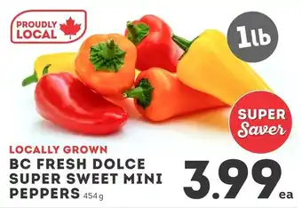 IGA Locally grown bc fresh dolce super sweet mini peppers offer
