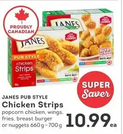 IGA Janes pub style chicken strips offer