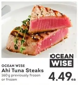 IGA Ocean wise ahi tuna steaks offer