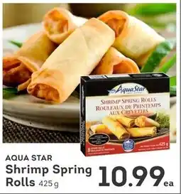 IGA Aqua Star shrimp spring rolls offer