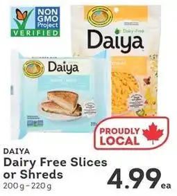 IGA Daiya dairy free slices or shreds offer