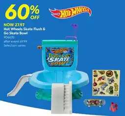 Toys R us Hot Wheels Skate Flush & Go Skate Bowl offer