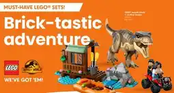 Toys R us LEGO Jurassic World T. rex River Escape offer