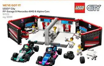Toys R us LEGO City F1 Garage & Mercedes-AMG & Alpine Cars Toy - Model Race Car Building Toy Playset offer