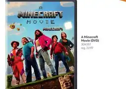 Toys R us A Minecraft Movie (DVD) offer