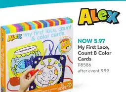 Toys R us ALEX - My First Lace, Count & Color Cards offer