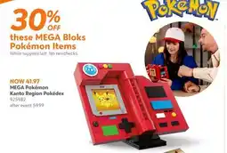 Toys R us MEGA Pokémon Kanto Region Pokédex offer