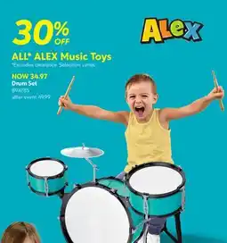 Toys R us ALEX Drum Set offer