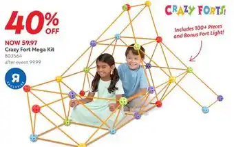 Toys R us Crazy Fort Mega Kit offer