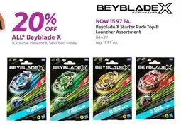 Toys R us Beyblade X Starter Pack Top and Launcher Assortment offer