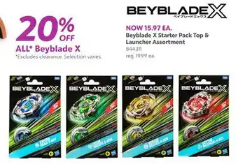 Toys R us Beyblade X Starter Pack Top and Launcher Assortment offer