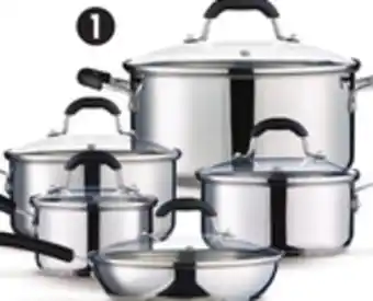 Canadian Tire 10-pc Stainless-steel cookset offer