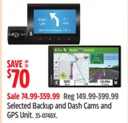 Canadian Tire Bluehive Selected Backup and Dash Cams and GPS Unit offer