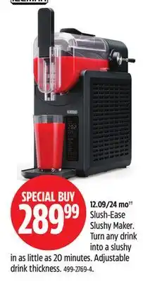 Canadian Tire Slush-Ease Slushy Maker offer