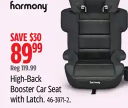 Canadian Tire HARMONY High-Back Booster Car Seat with Latch offer