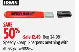Canadian Tire Irwin Speedy Sharp offer
