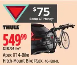 Canadian Tire Thule Apex XT 4-Bike Hitch-Mount Bike Rack offer