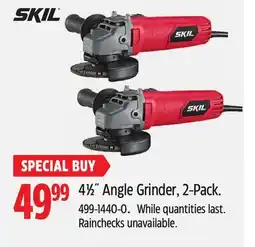 Canadian Tire Skil 41⁄2˝ Angle Grinder offer