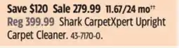 Canadian Tire Shark CarpetXpert Upright Carpet Cleaner offer