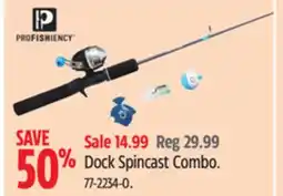 Canadian Tire Profishiency Dock Spincast Combo offer