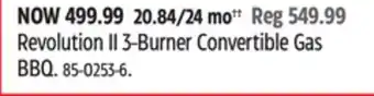 Canadian Tire Revolution II 3-Burner Convertible Gas BBQ offer