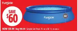 Canadian Tire Funsicle Simple Set Pool offer
