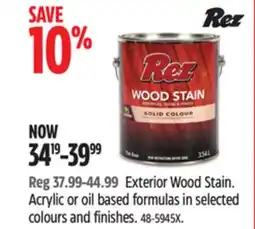 Canadian Tire Exterior Wood Stain offer