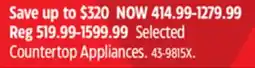 Canadian Tire Breville Selected Countertop Appliances offer