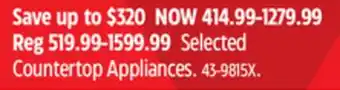 Canadian Tire Breville Selected Countertop Appliances offer