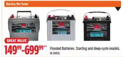 Canadian Tire MOTOMASTER Flooded Batteries offer