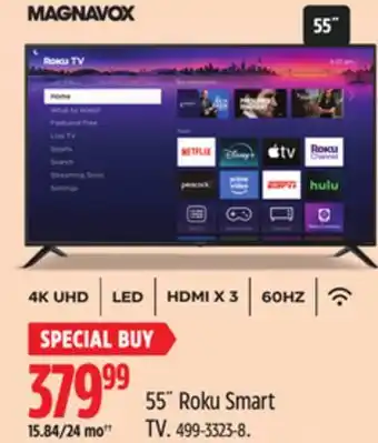 Canadian Tire Magnavox 55˝ Roku Smart TV offer