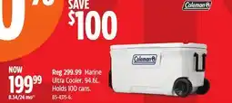 Canadian Tire Ultra Cooler, 94.6L. Holds 100 cans offer