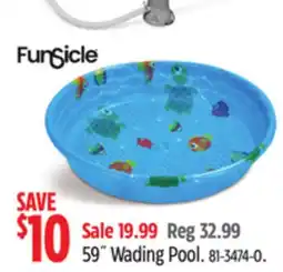 Canadian Tire Funsicle 59˝ Wading Pool offer