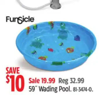 Canadian Tire Funsicle 59˝ Wading Pool offer